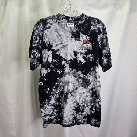 Shaka Wear Pittsburgh Pride Black Tie Dye T-Shirt Size Small - Picture 1 of 8
